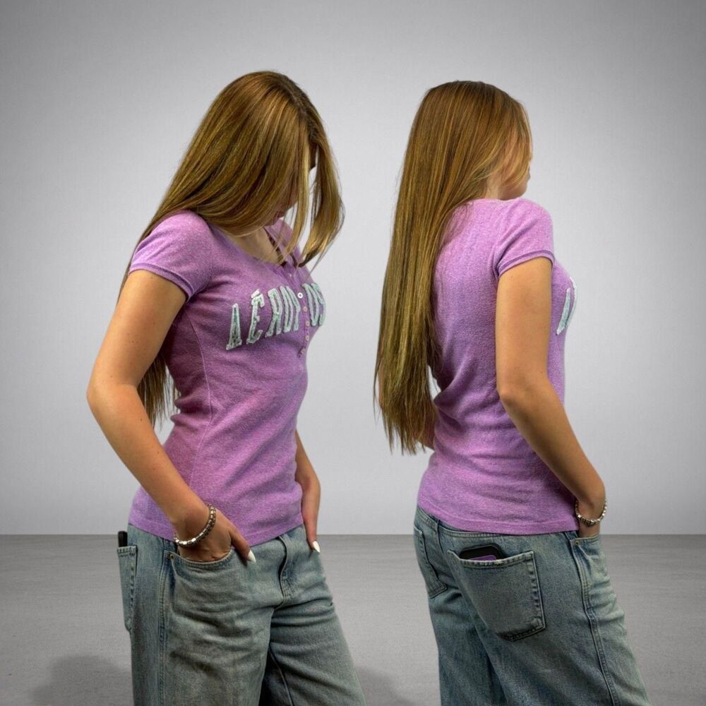 Aeropostale Women's Purple T-shirt